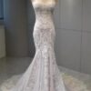 Style VNDM291 - strapless fit-to-flare lace wedding gown from Darius Cordell