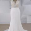 Style VNDM944 - Sleeveless empire waist bridal dress with v-neck