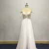 YZ19061 short cap sleeve empire waist wedding gown from darius cordell