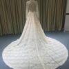 JB1202-2 backless long sleeve bridal gown from darius cordell