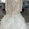 C2020-Talley-385 Long Sleeve fit-and-flare bridal gown with ruffles from Darius Cordell