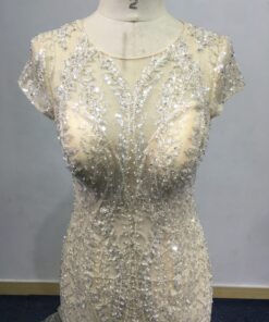 ST20007-2 beaded lace wedding dress from Darius Cordell