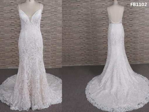 FB1102 backless lace wedding dress from darius cordell