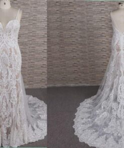 FB1107 spaghetti strap lace wedding gown from darius cordell