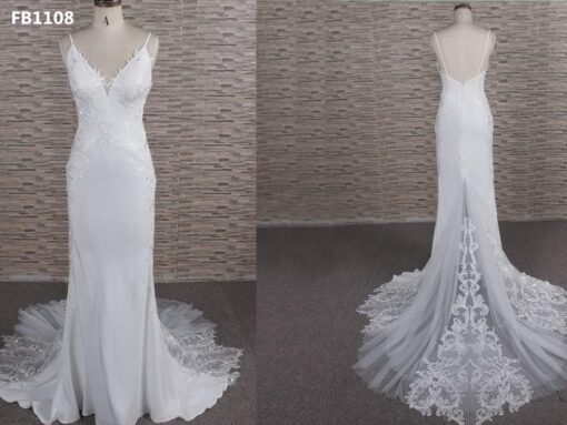 FB1108 sexy v-neck wedding dress from darius cordell