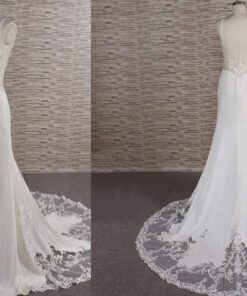 Style FB1110 - Backless lace v-neck wedding gown from Darius Cordell